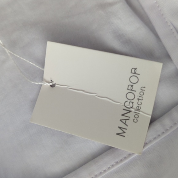 New Mangopop Square Neck Long Sleeve Bodysuit Classic NWT Sz S - Picture 4 of 5